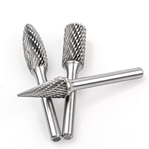 A diagram showing the silver weld joint on a carbide burr