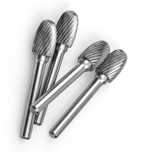 TYPE E carbide burr with shank 1/4 inch